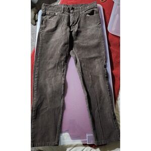 Levis 512 Slim Taper Brown Corduroy Pants Mens 30x27 (actual) White Tab  Western